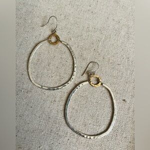 Silpada Dynamic Duo Drop Earrings, Two-Tone